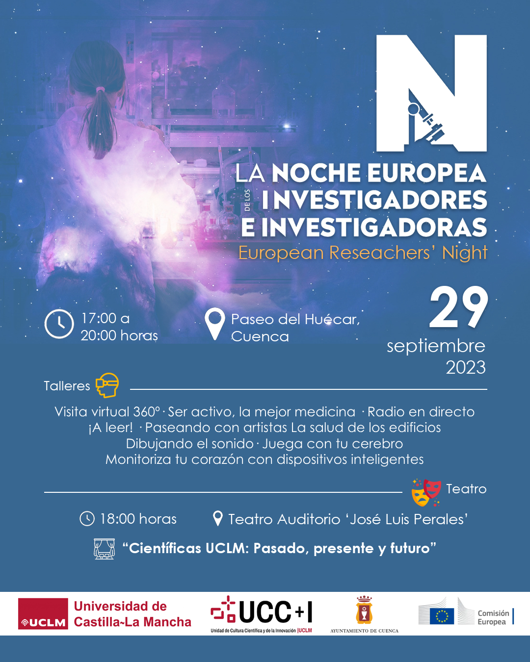 Cartel noche europea cuenca 2023
