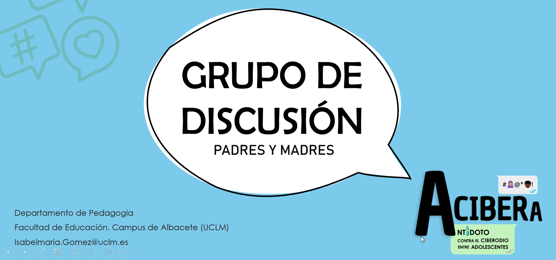 Grupo de discusion Madres y Padres Slider