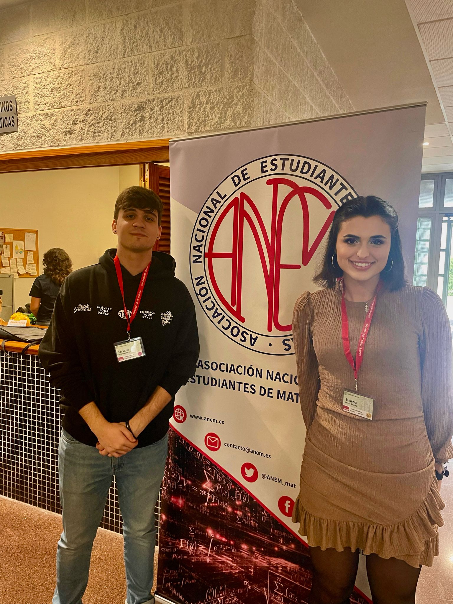 Representantes de los alumnos del Grado de Matemáticas en la Asamblea General del ANEM