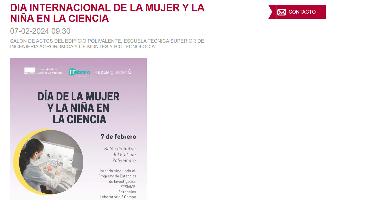 Jornada 11F ETSIAMB 2024 – Charla “La ciencia de la sostenibilidad” (2024)