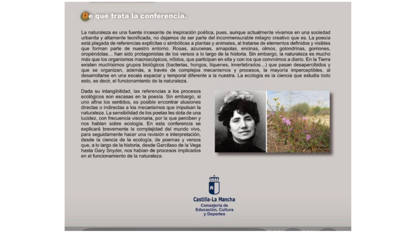 Ecología en lo tangible. De qué trata.