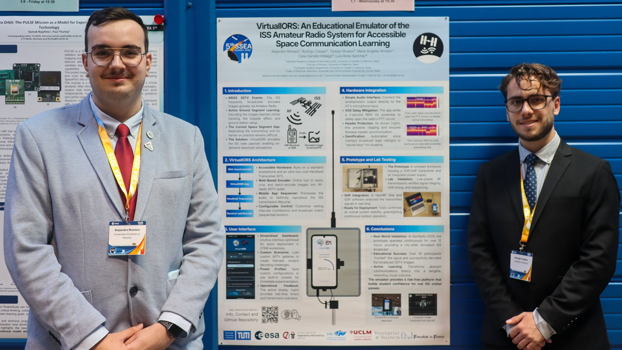 D. Alejandro Romero Lorenzo obtuvo reconocimiento internacional por su trabajo en el 5th Symposium on Space Educational Activities