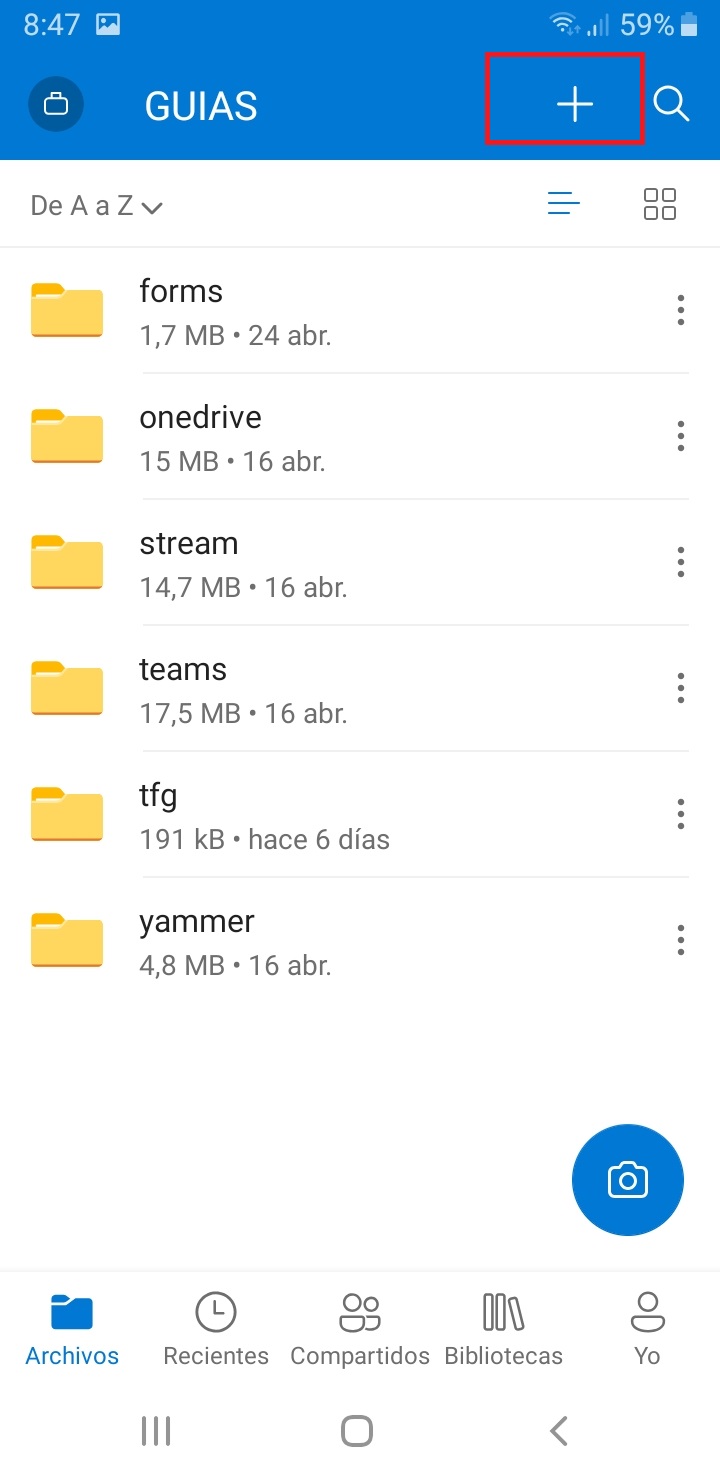 Abrir hacer fotos