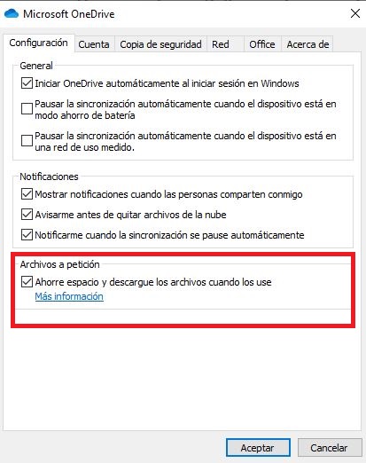 Archivos a peticion