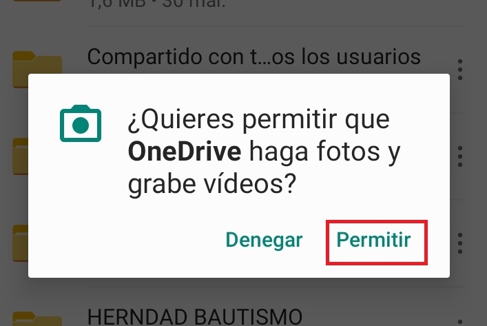 permitir fotos