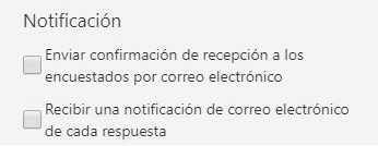 Establecer las notificaciones