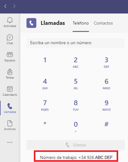 LLAMADAS CON TECLADO