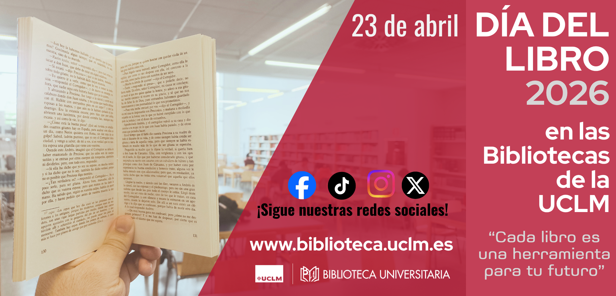 Actividades Día del Libro. Bibliotecas UCLM