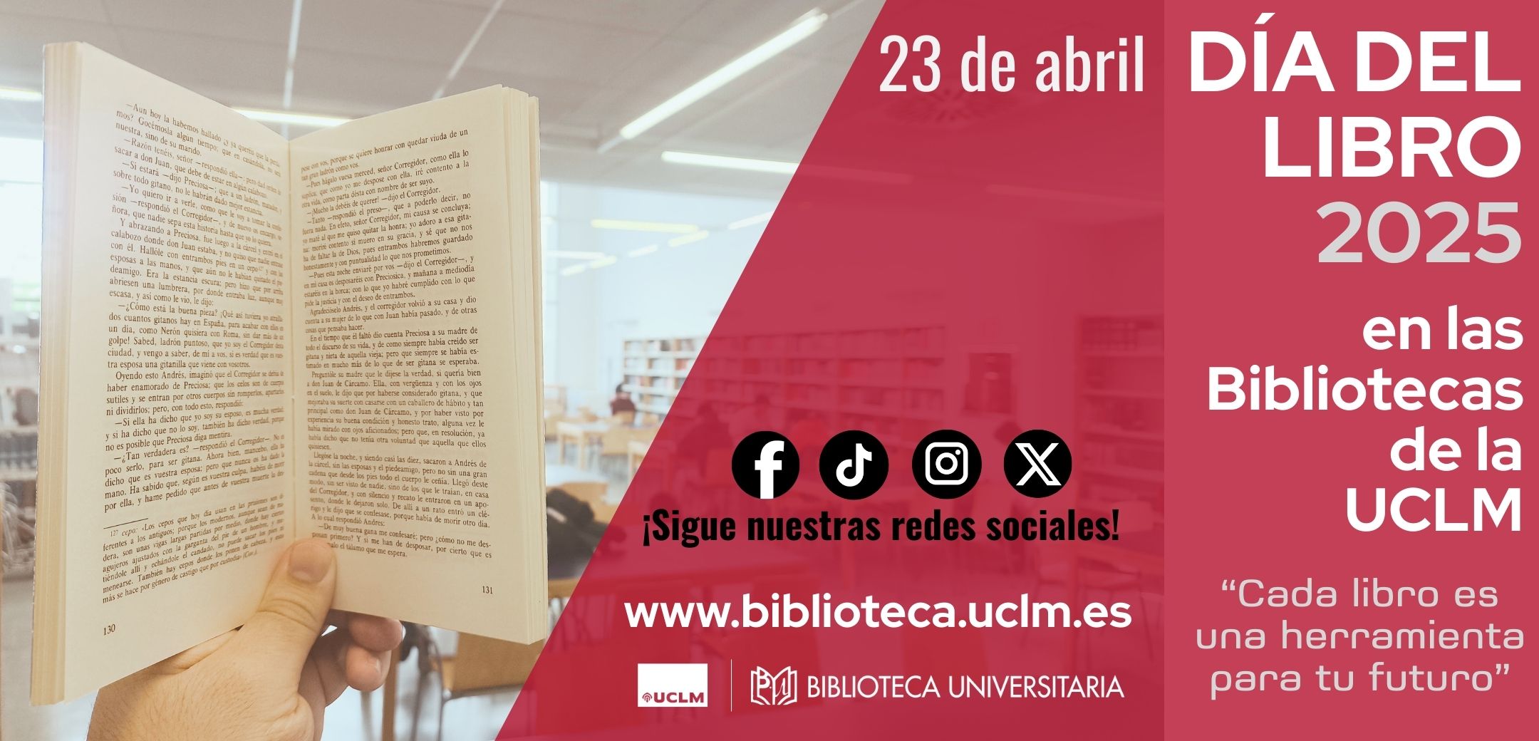 Actividades de las Bibliotecas de la UCLM con motivo del Día del Libro