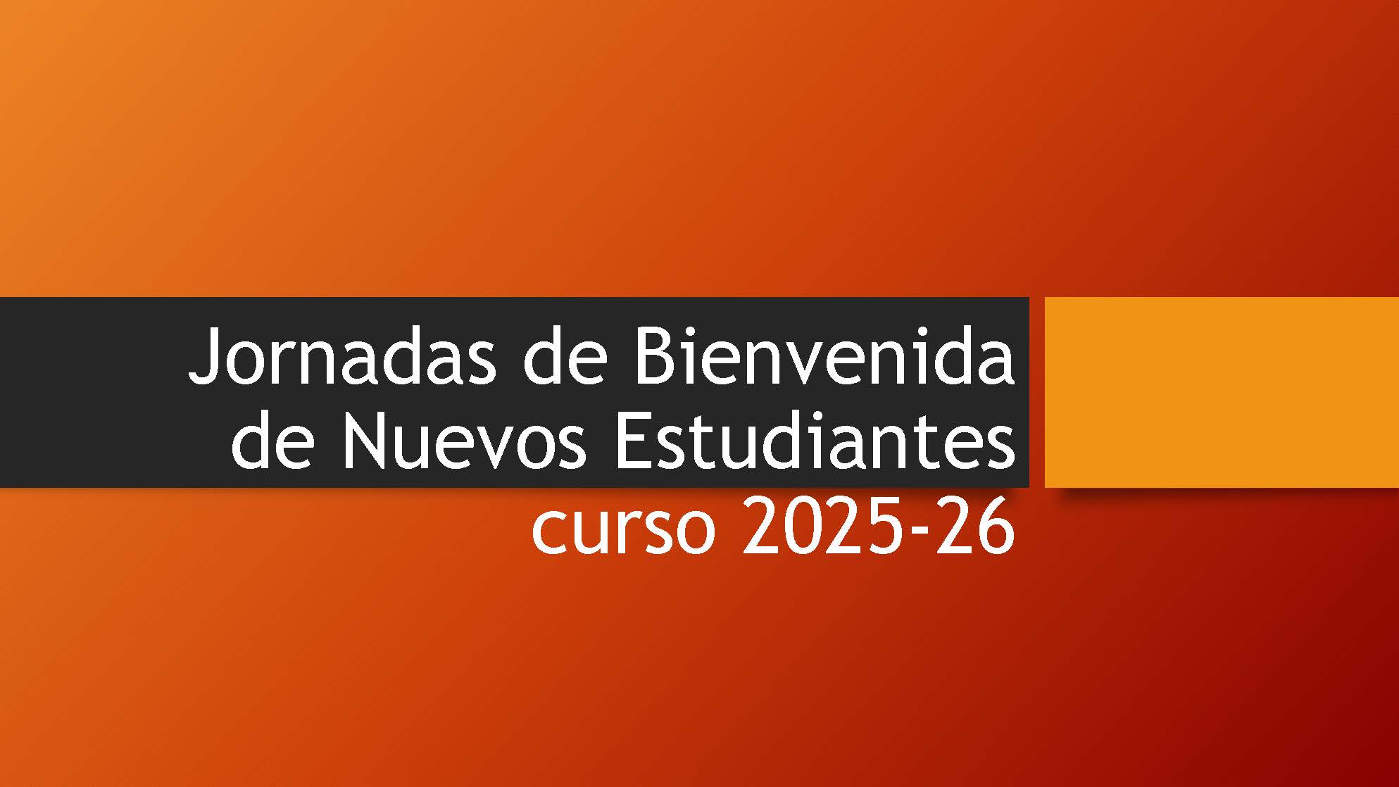 Jornada Bienvenida