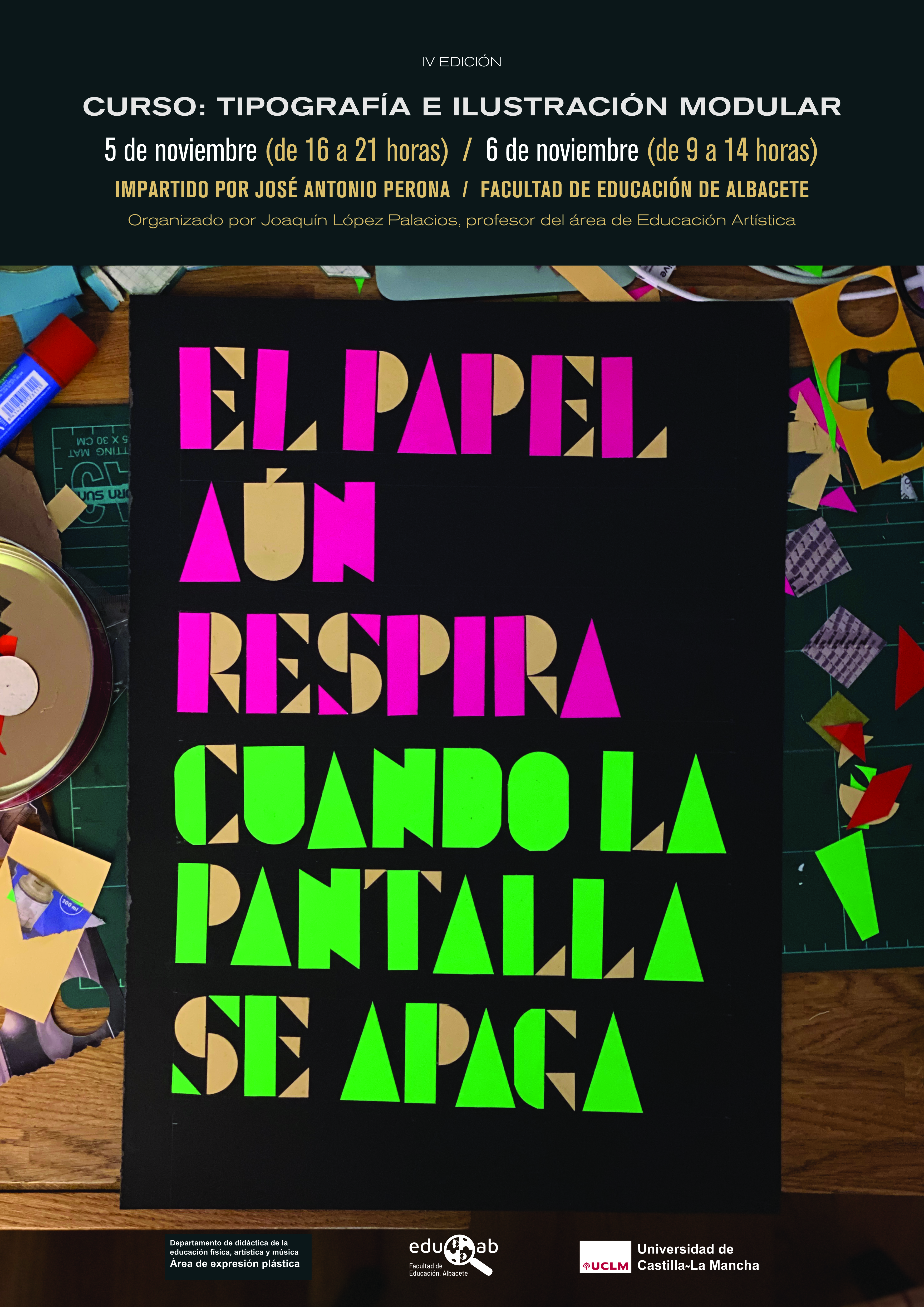 Cartel Curso Tipografía