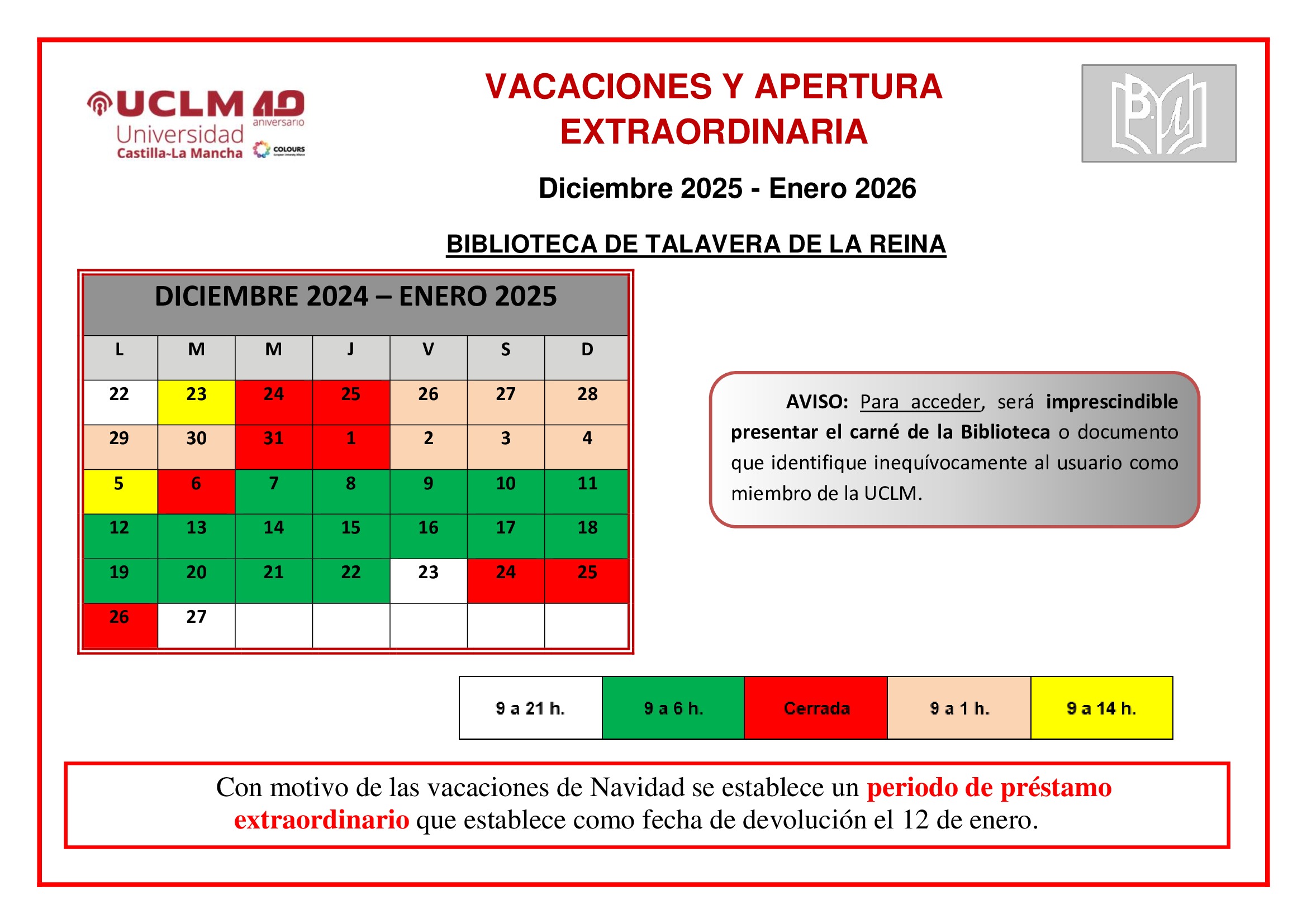 Cartel-aperturas-extraordinarias-talavera-Enero-2025-2026