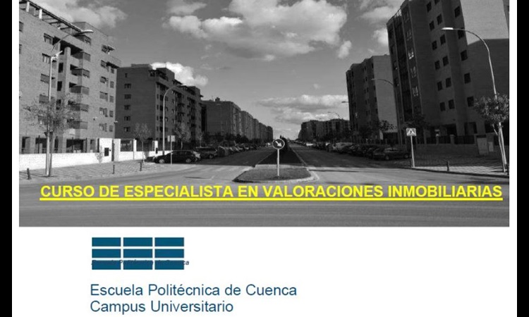 CURSO ESPECIALISTA VALORACIONES INMOBILIARIAS UCLM