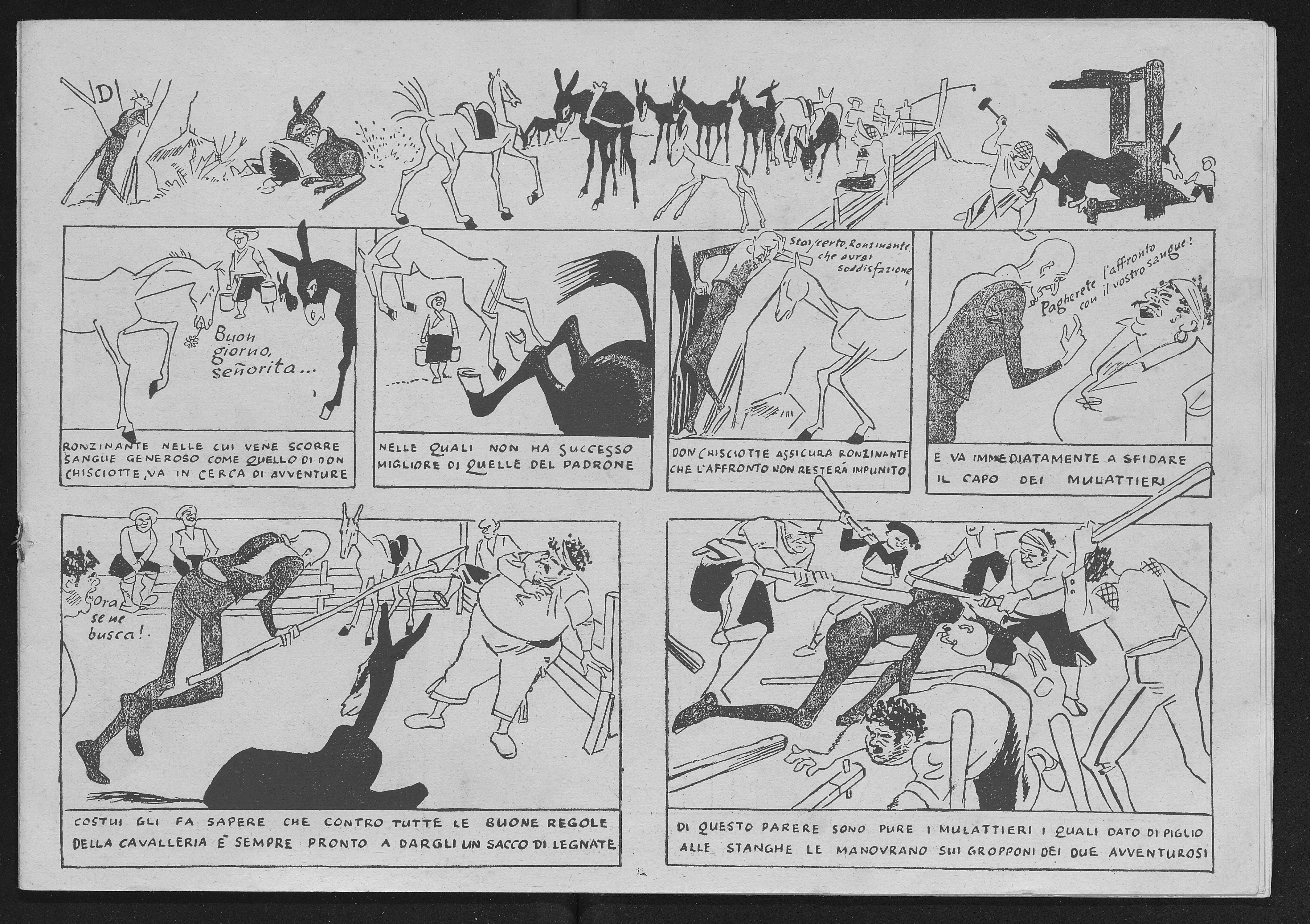 Don Chisciotte / disegni di Piero Bernardini.-- Edizione di lusso. Firenze : Corrado Tedeschi Editore, [1947] 