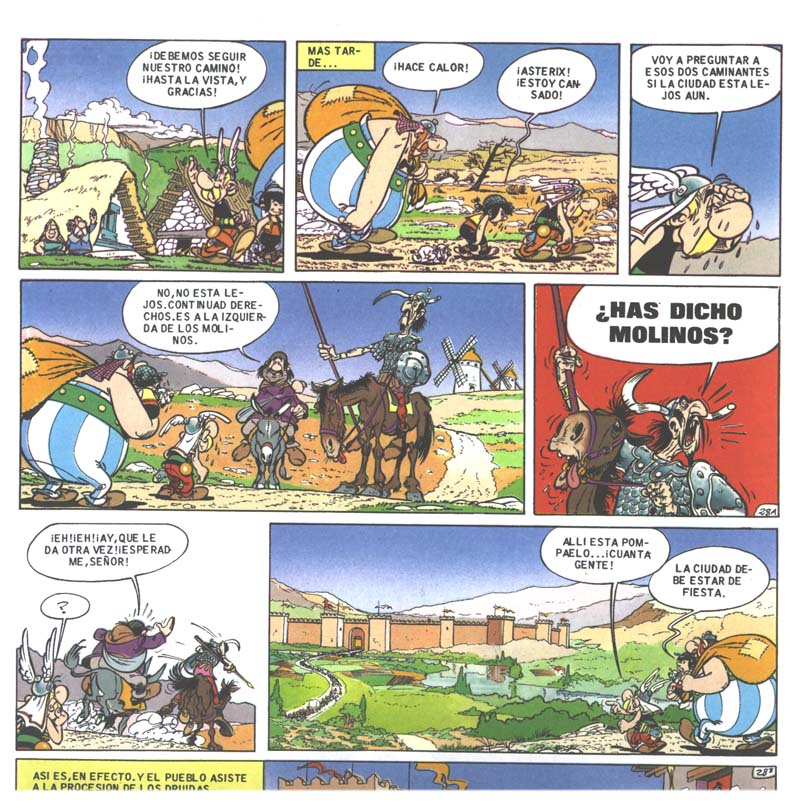  Asterix en Hispania / guión de René Goscinny ; dibujos de Albert Uderzo ; [traducción, Victor Mora]. -- [Barcelona] : Salvat, [2005]. -- 48 p. : principalmente il. col. ; 27 cm . -- (Asterix ; 14). --ISBN 84-345-6732-6 
