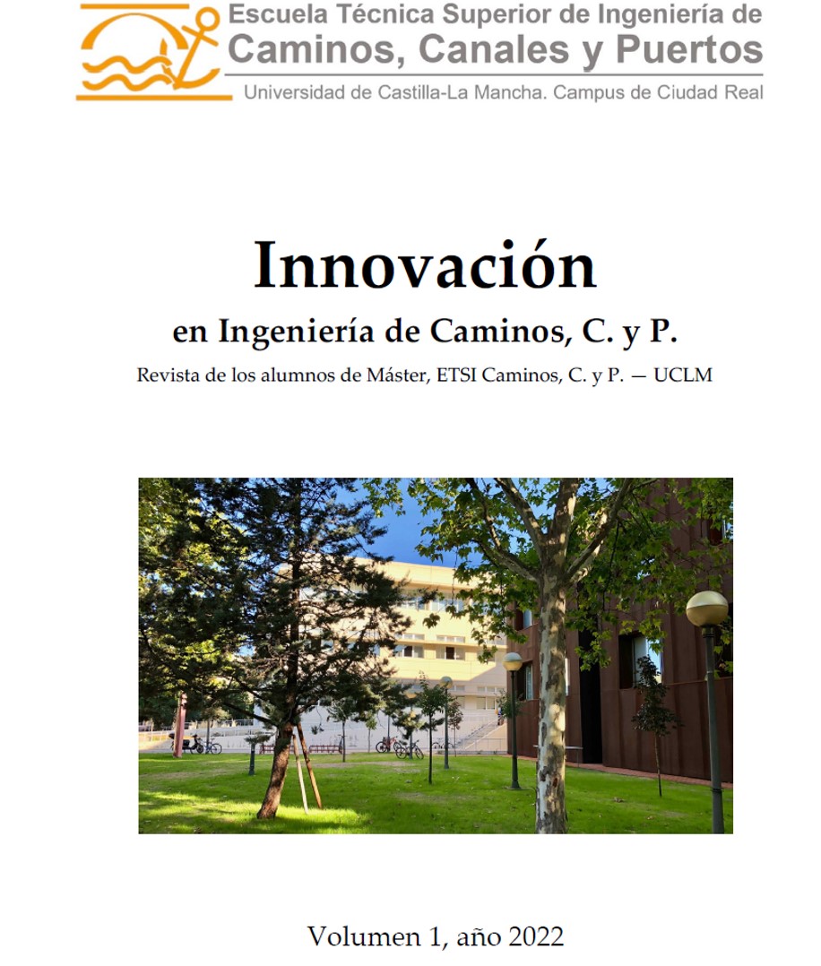 Portada del volumen 1 de la revista de Innovación en Ingeniería de Caminos, Canales y Puertos