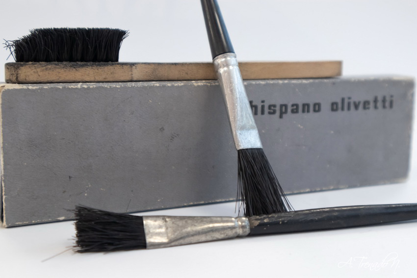 Cepillos limpieza máquina de escribir