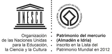 Escudos declaración patrimonio humanidad Almadén e Idria