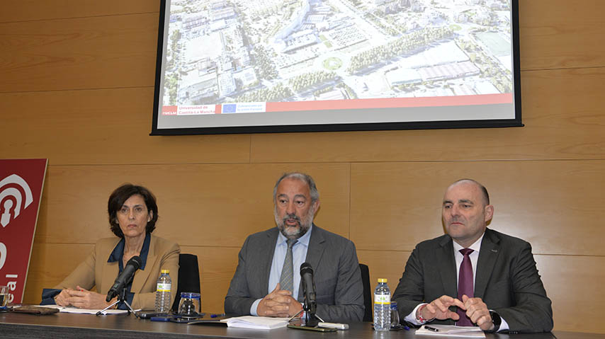 Presentación de la idea ganadora del concurso para la redacción del proyecto del Campus Biosanitario de Ciudad Real.