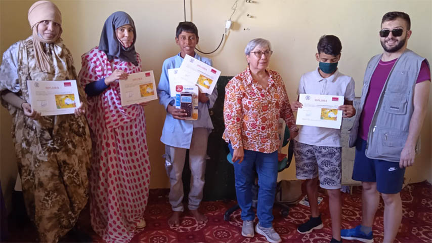 II Olimpiada Matemática en los campamentos de refugiados saharauis de la wilaya de Dajla.