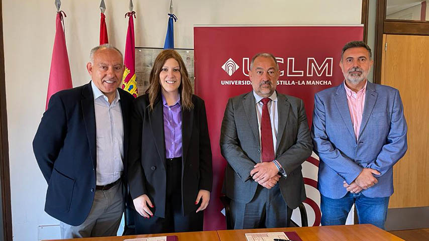 Blas Calatayud,  Beatriz Fraile, Julián Garde y José Tejero