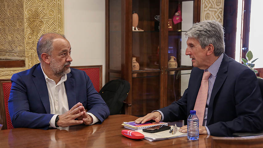Primera reunión institucional entre el rector de la UCLM y el delegado del Gobierno en Castilla-La Mancha