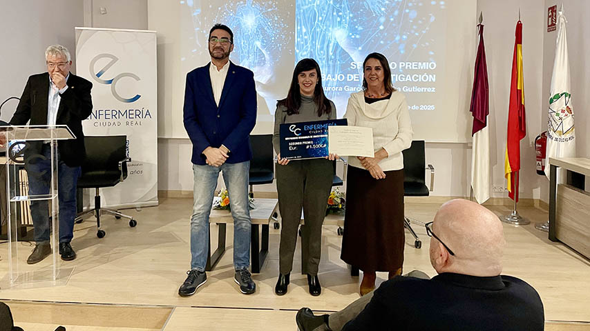 Aurora García de la Camacha Gutiérrez, segundo premio en los XXV Premios de Investigación en Enfermería de Castilla-La Mancha