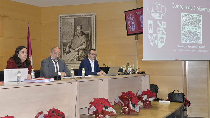 Consejo de Gobierno en el Campus de Cuenca.