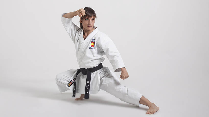 La karateka Sandra Sánchez