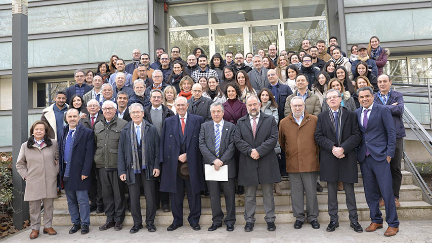 Acto homenaje a Antonio de Lucas con motivo de su jubilación.