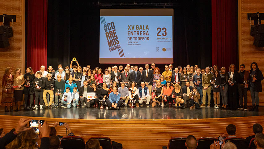 Entrega de premios de la Gala del Circuito de Carreras Populares de Ciudad Real.