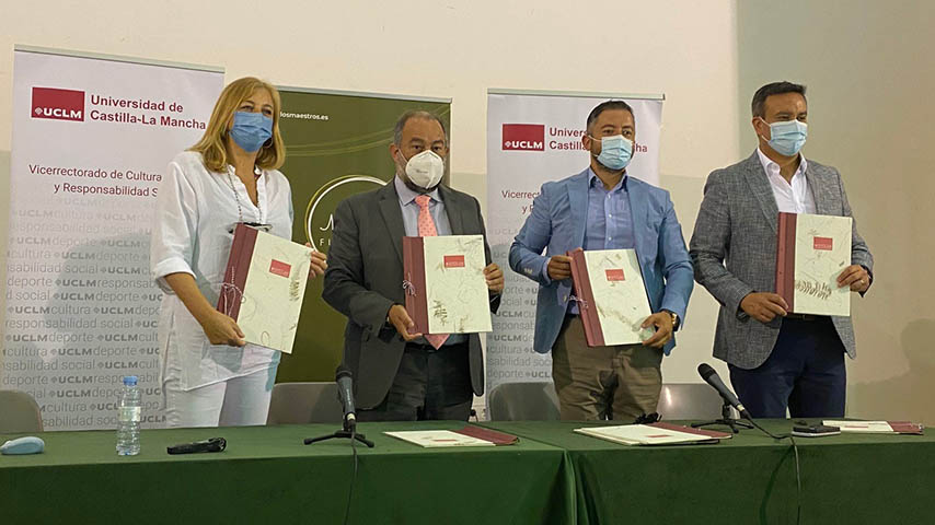 Firma del convenio marco de colaboración entre la UCLM, La Fundación Los Maestros, CEDEP y NÔWA SL.