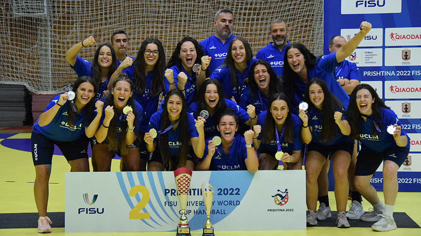 Equipo femenino UCLM plata en la Copa Mundial de Balonmano.