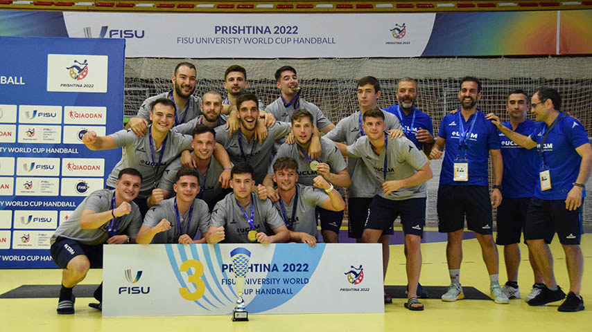 Equipo masculino UCLM bronce en la Copa Mundial de Balonmano.