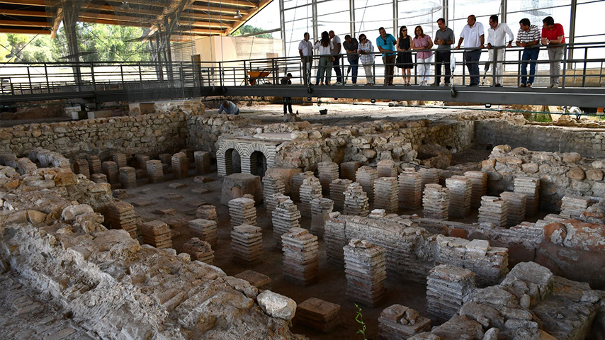 Visita al yacimiento de la villa romana de Noheda