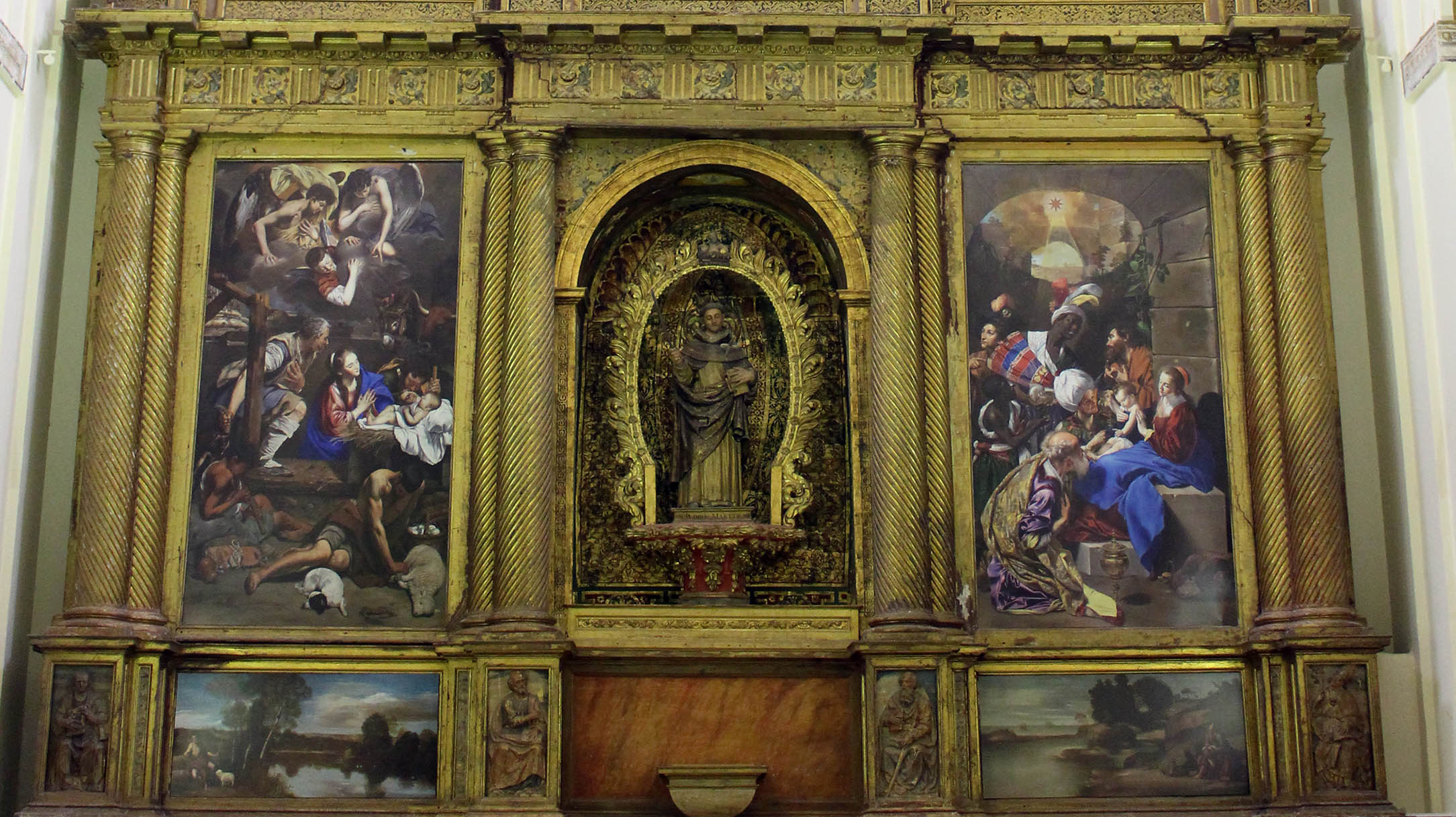 Reconstrucción fotográfica del retablo mayor de San Pedro Mártir.