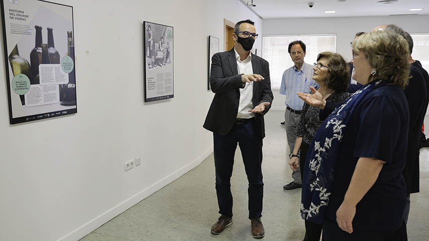 Inauguración de la exposición 'Vidrio: presente y futuro circular'.