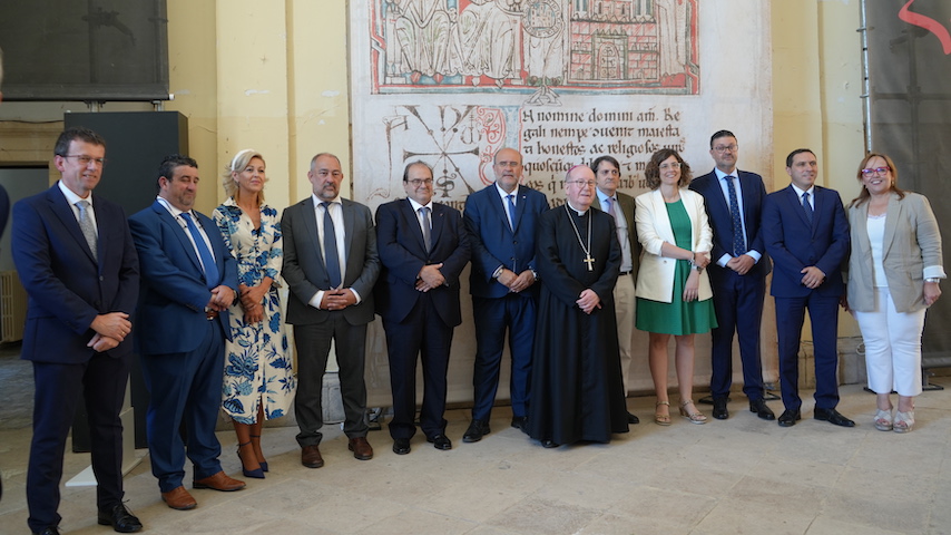 Julián Garde en el acto del Tumbo Menor de Castilla en Uclés