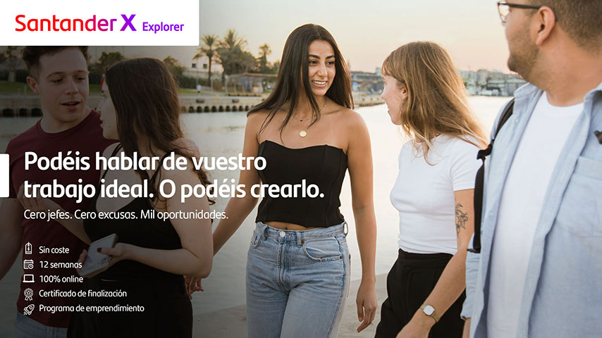 Imagen promocional del programa Santander X Explorer