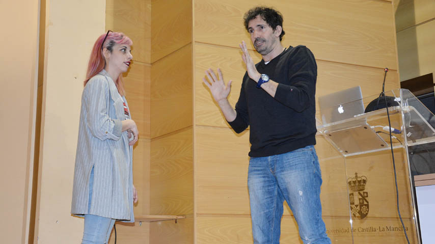 César Bona, en la Facultad de Educación de Ciudad Real.