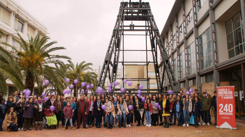 Acto reivindicativo del Consejo de Representantes de Estudiantes con motivo del Día Internacional de la Mujer.