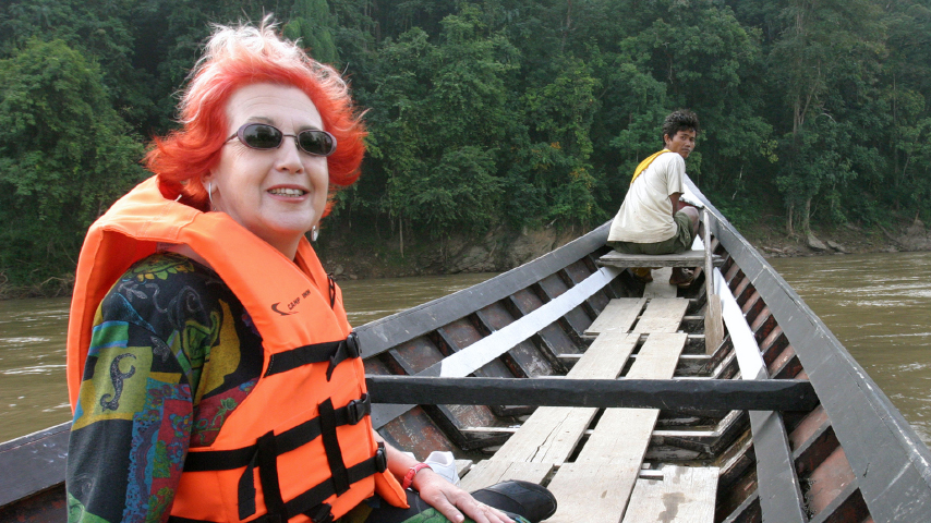 Rosa María Calaf en Laos. Imagen de Archivo.