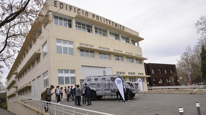 El Grupo TSD presenta el vehículo IBERO en el Campus de Ciudad Real.