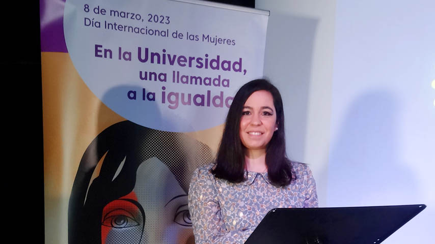 La profesora Virginia Sánchez Rodríguez, ayer en Málaga