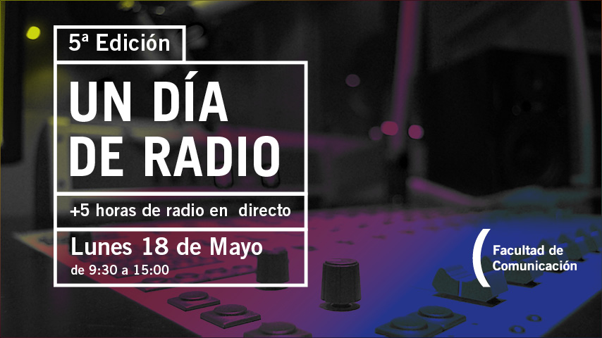 Cartel de la actividad que desarrollarán los estudiantes de Periodismo.