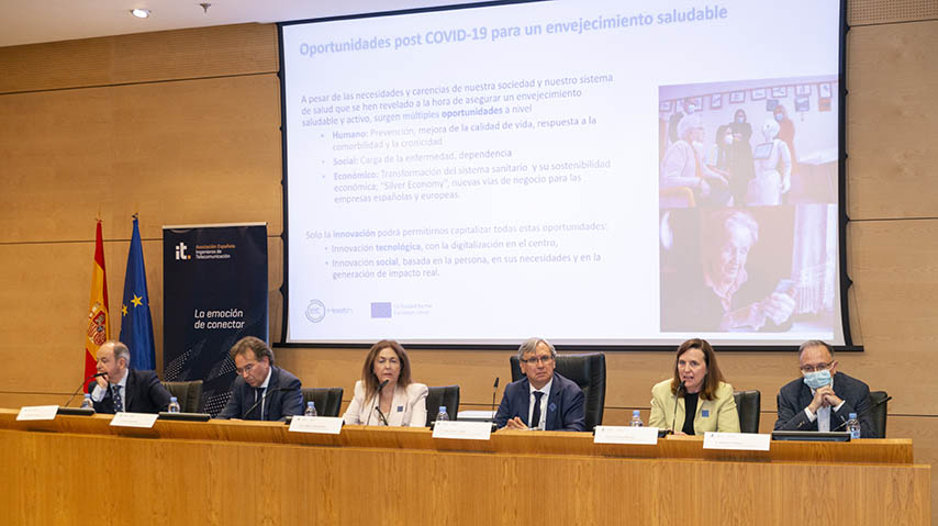 Jornada ‘Tecnologías digitales para las personas de edad y el envejecimiento saludable' en el Mineco, en la que participó la UCLM.