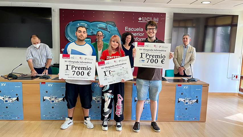 Ganadores de la Olimpiada de Informática en la modalidad de Ciclos Formativos