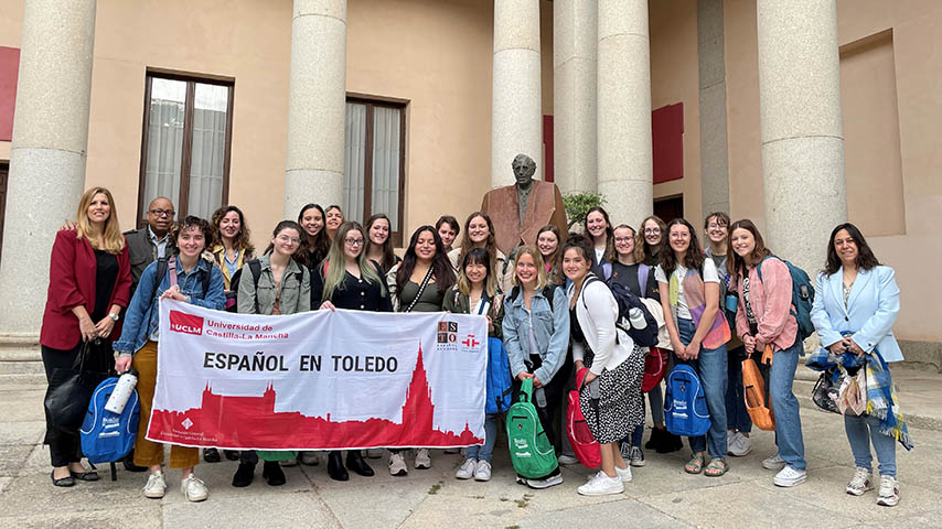 Estudiantes de la Universidad de Ohio en Toledo.