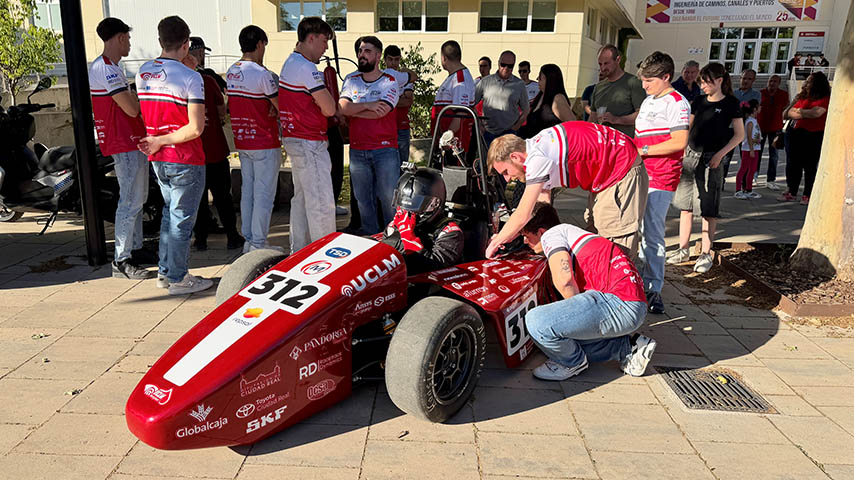 Presentación del monoplaza del equipo UCLM Racing Team