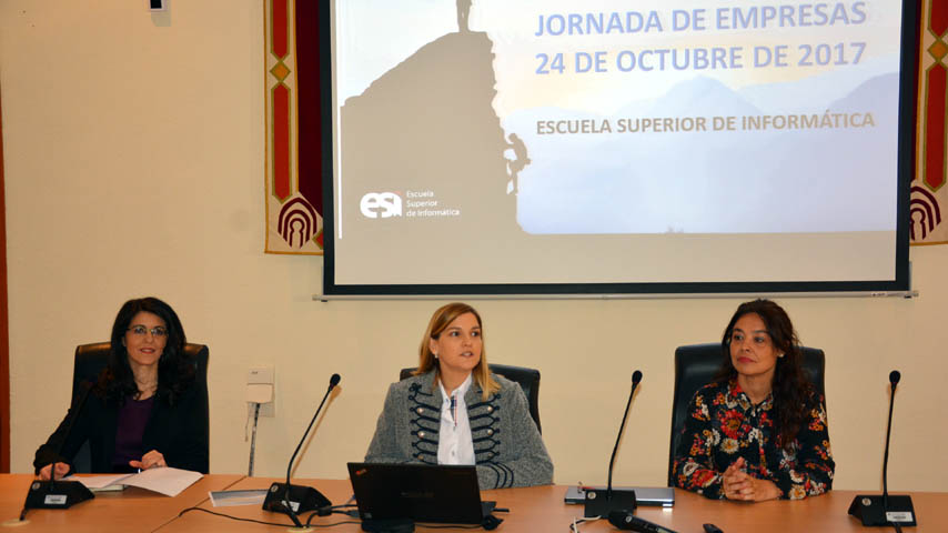 Jornada con empresas en la Escuela Superior de Informática.